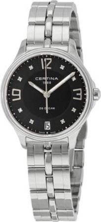 Certina DS Dream Dameklokke C021.210.11.056.00 Sort/Stål Ø30.5 mm