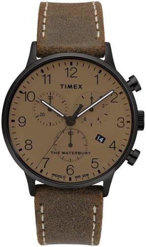 Timex 99999 Herreklokke TW2T28300 Brun/Lær Ø40 mm