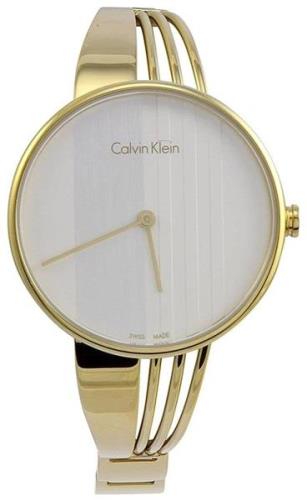 Calvin Klein 99999 Dameklokke K6S2N516 Hvit/Gulltonet stål Ø34 mm