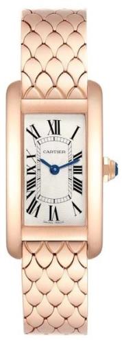 Cartier Tank Americaine Dameklokke W2620031 Sølvfarget/18 karat