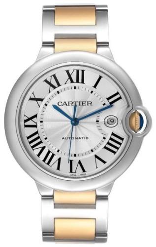 Cartier Ballon Blue Herreklokke W2BB0022 Sølvfarget/18 karat gult