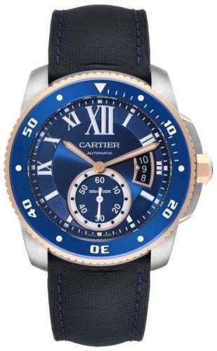 Cartier Calibre De Cartier Herreklokke W2CA0008 Blå/Gummi Ø42 mm