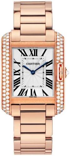 Cartier Tank Anglaise Dameklokke WT100027 Sølvfarget/18 karat rosé