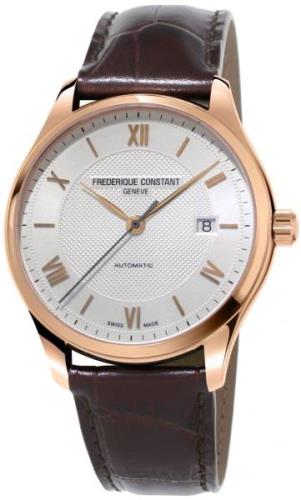 Frederique Constant Classics Herreklokke FC-303MV5B4 Hvit/Lær Ø40 mm