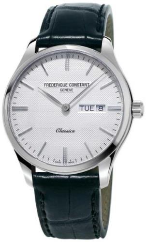 Frederique Constant Classics Herreklokke FC-225ST5B6 Hvit/Lær Ø40 mm