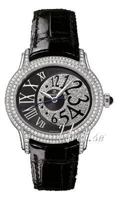 Audemars Piguet Millenary Dameklokke 77302BC.ZZ.D001CR.01 Sort/Lær