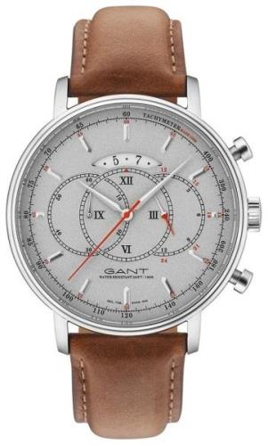 Gant Cameron Herreklokke W10899 Grå/Lær Ø45 mm