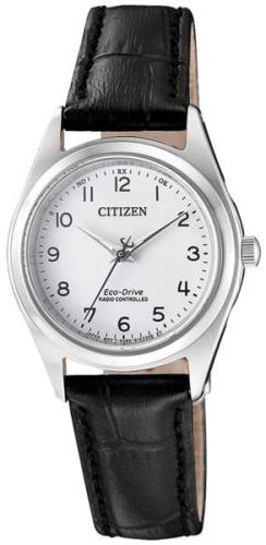 Citizen Radio Controlled Dameklokke ES4030-17A Hvit/Lær Ø27.3 mm