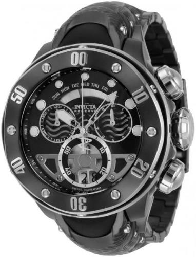 Invicta Reserve Herreklokke 33483 Sort/Gummi Ø54 mm