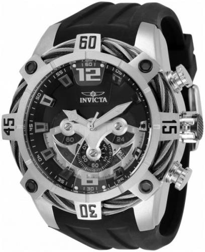 Invicta Bolt Herreklokke 35629 Sort/Gummi Ø51 mm