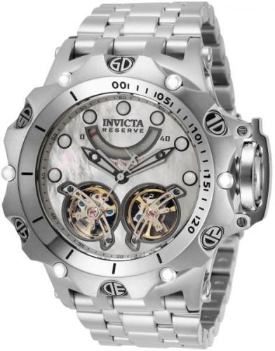 Invicta Reserve Herreklokke 33536 Hvit/Stål Ø51 mm