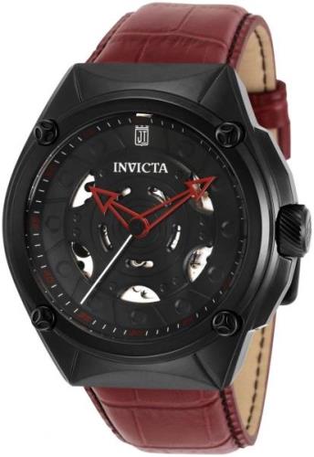 Invicta Jason Taylor Herreklokke 33214 Sort/Lær Ø46 mm