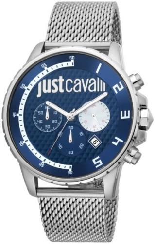 Just Cavalli 99999 Herreklokke JC1G063M0275 Blå/Stål Ø44 mm