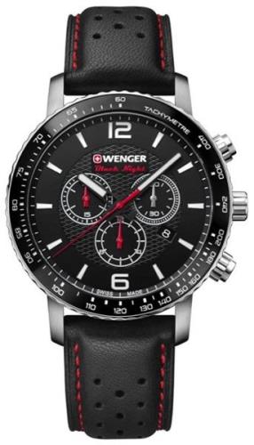 Wenger Roadster 01.1843.101 Sort/Lær Ø45 mm