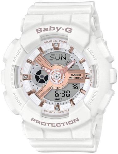 Casio Baby-G Dameklokke BA-110RG-7AER LCD/Resinplast Ø43 mm