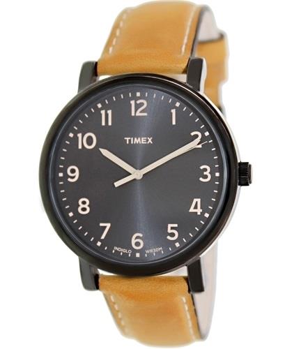 Timex Herreklokke T2N677 Sort/Lær Ø42 mm