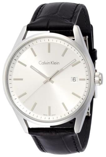 Calvin Klein Formality Herreklokke K4M211C6 Sølvfarget/Lær Ø44 mm