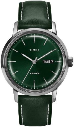 Timex Marlin Herreklokke TW2U11900 Grønn/Lær Ø40 mm