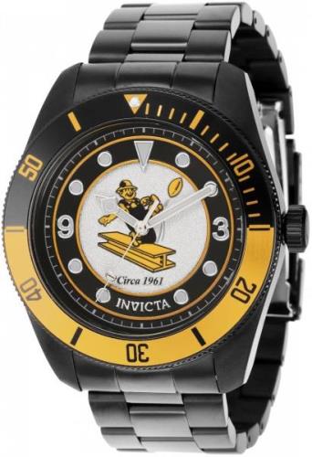 Invicta Nfl Herreklokke 36915 Sølvfarget/Stål Ø47 mm