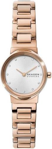 Skagen 99999 Dameklokke SKW2791 Sølvfarget/Rose-gulltonet stål Ø26