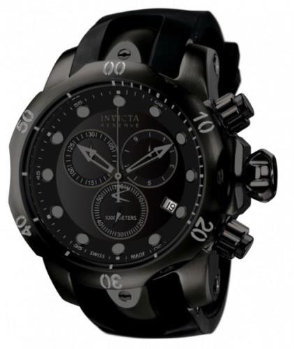 Invicta Venom Herreklokke 6051 Sort/Gummi Ø54 mm