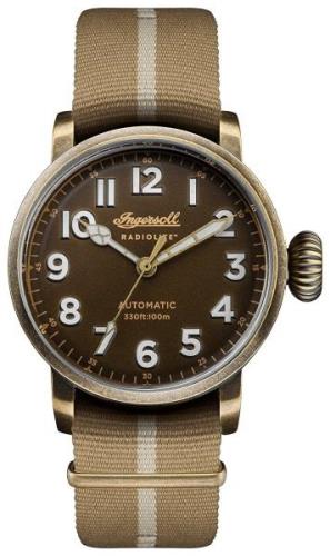 Ingersoll Herreklokke I04802 Brun/Tekstil Ø46 mm