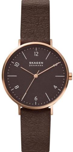 Skagen Dameklokke SKW2971 Aaren Naturals Brun/Lær Ø36 mm