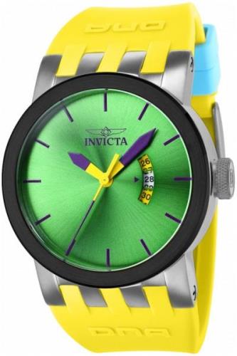 Invicta Herreklokke 36959 Dna Grønn/Gummi Ø46 mm