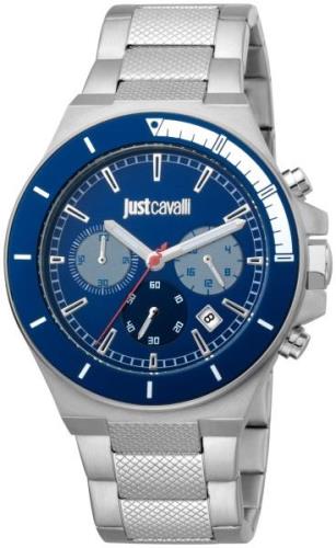 Just Cavalli Herreklokke JC1G139M0065 Blå/Stål Ø43 mm