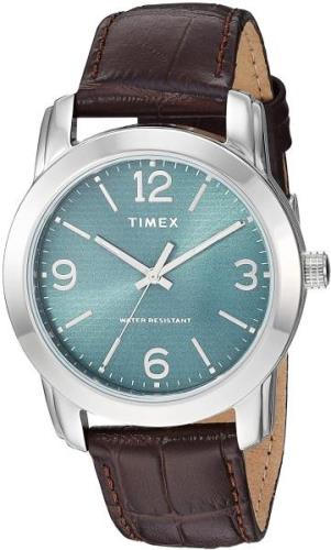 Timex Herreklokke TW2R86900 Grønn/Lær Ø39 mm