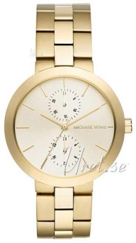 Michael Kors Dameklokke MK6408 Garner Champagnefarget/Gulltonet stål