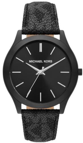 Michael Kors Herreklokke MK8908 Slim Runway Sort/PVC