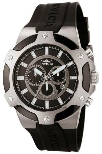 Invicta Herreklokke 7342 Signature Sort/Gummi Ø52 mm