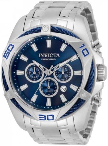 Invicta Herreklokke 32373 Bolt Blå/Stål Ø50 mm