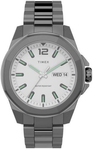 Timex Herreklokke TW2U14800 Hvit/Stål Ø44 mm