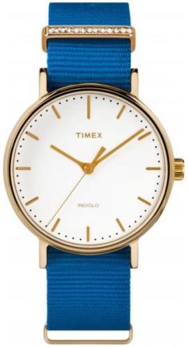 Timex Dameklokke TW2R49300D7 Weekender Hvit/Tekstil Ø37 mm