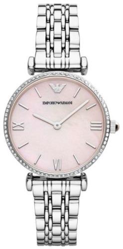 Emporio Armani Dameklokke AR1779 Rosa/Stål Ø32 mm