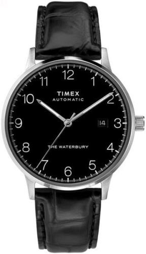 Timex Herreklokke TW2T70000 Sort/Lær Ø42 mm