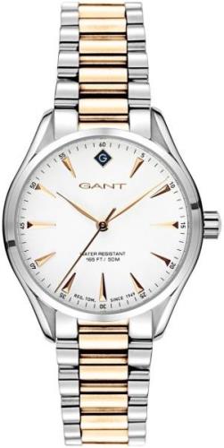 Gant Dameklokke G129004 Sharon Hvit/Gulltonet stål Ø34 mm