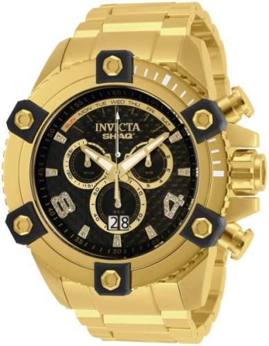 Invicta Herreklokke 33726 Shaq Sort/Gulltonet stål Ø60 mm