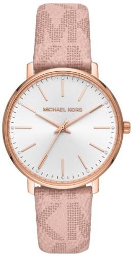 Michael Kors Dameklokke MK2859 Pyper Hvit/PVC (Polyvinylklorid) Ø38