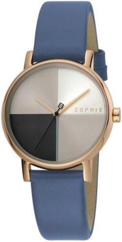 Esprit Dameklokke ES1L075L0045 Flerfarget/Lær Ø34 mm