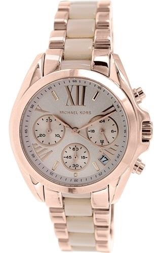 Michael Kors Dameklokke MK6066 Bradshaw Gullfarget/Rose-gulltonet