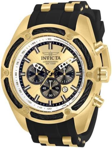 Invicta Herreklokke 31065 Bolt Gulltonet/Gulltonet stål Ø52 mm