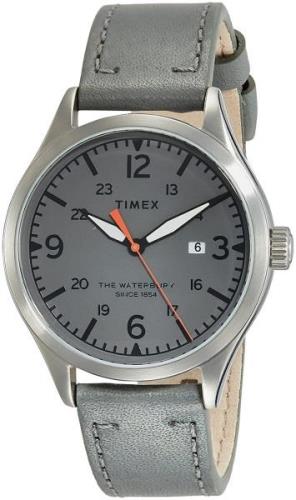 Timex Herreklokke TW2R71000 Grå/Lær Ø40 mm