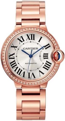 Cartier Dameklokke WJBB0064 Ballon Bleu De Sølvfarget/18 karat rosé