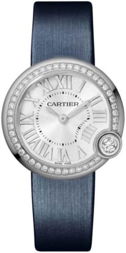 Cartier Dameklokke W4BL0003 Ballon Blanc De Sølvfarget/Sateng Ø30 mm
