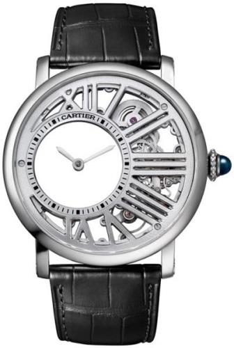 Cartier Herreklokke WHRO0014 Rotonde De Hvit/Lær Ø42 mm