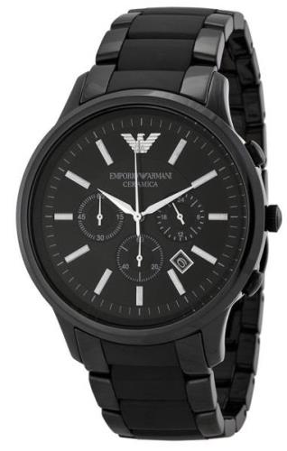 Emporio Armani Herreklokke AR1451 Renato Sort/Keramik Ø47 mm