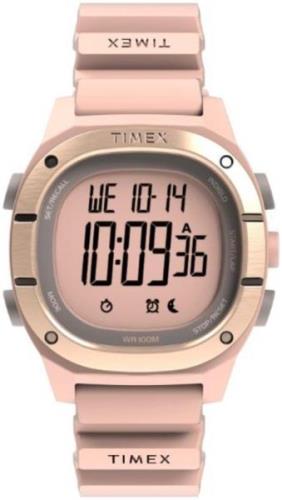 Timex Dameklokke TW5M35700 LCD/Gummi